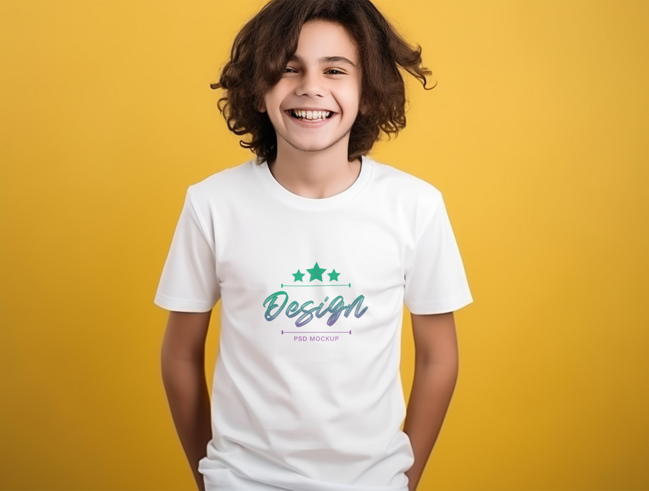 Editable tshirt mockup PSD template ai generated