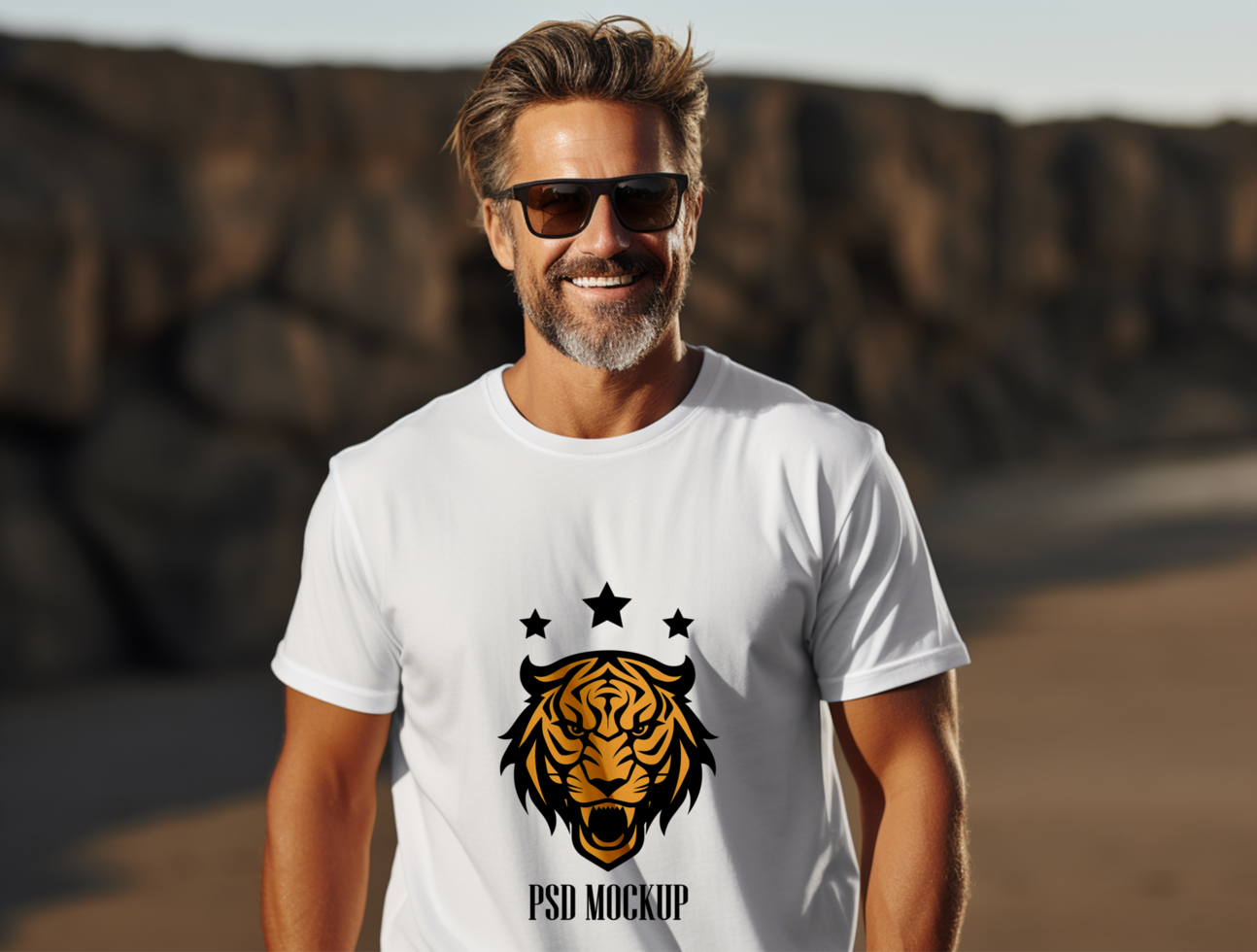 Editable t-shirt mockup PSD template ai generated