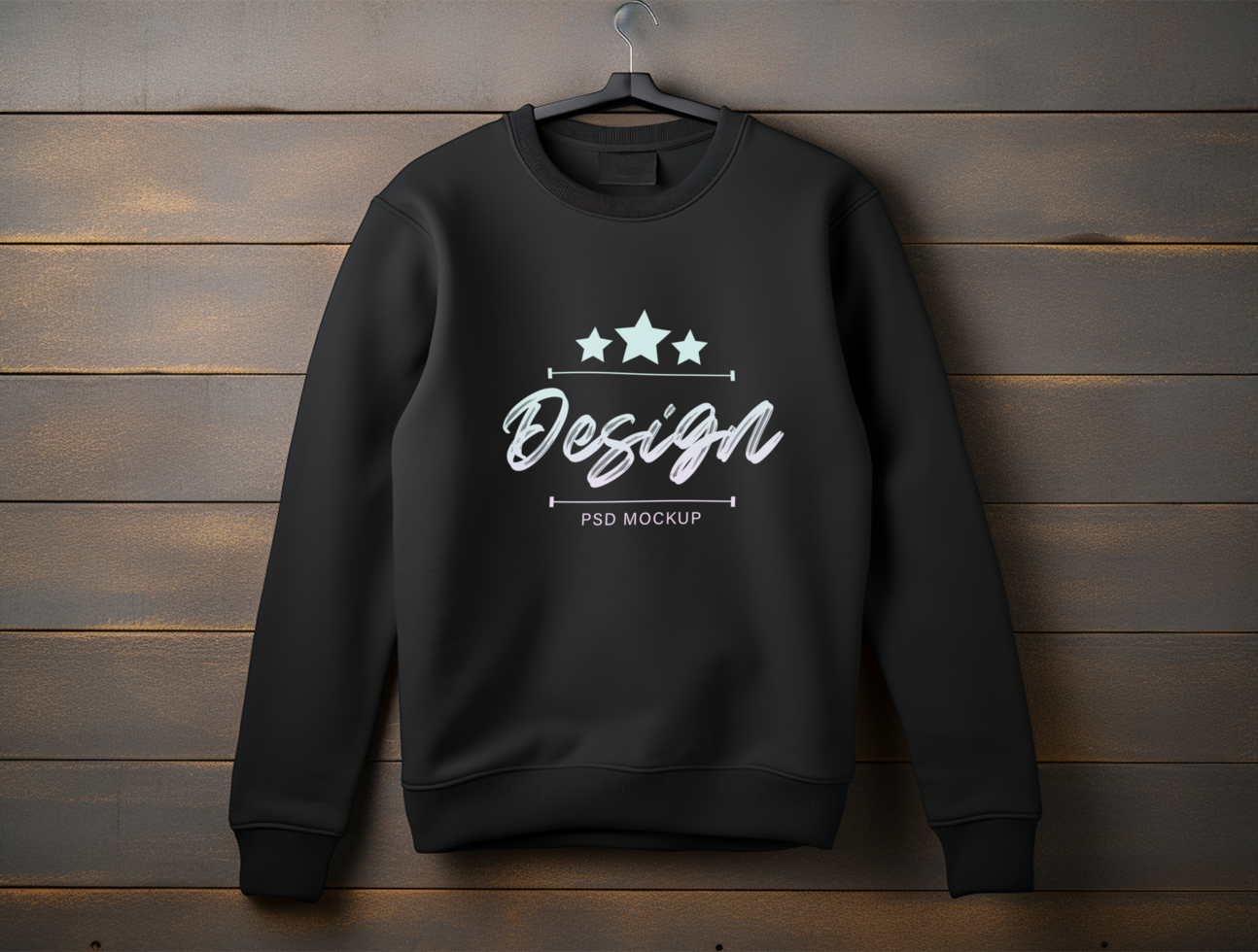 Sweatshirt mockup design PSD template ai generated