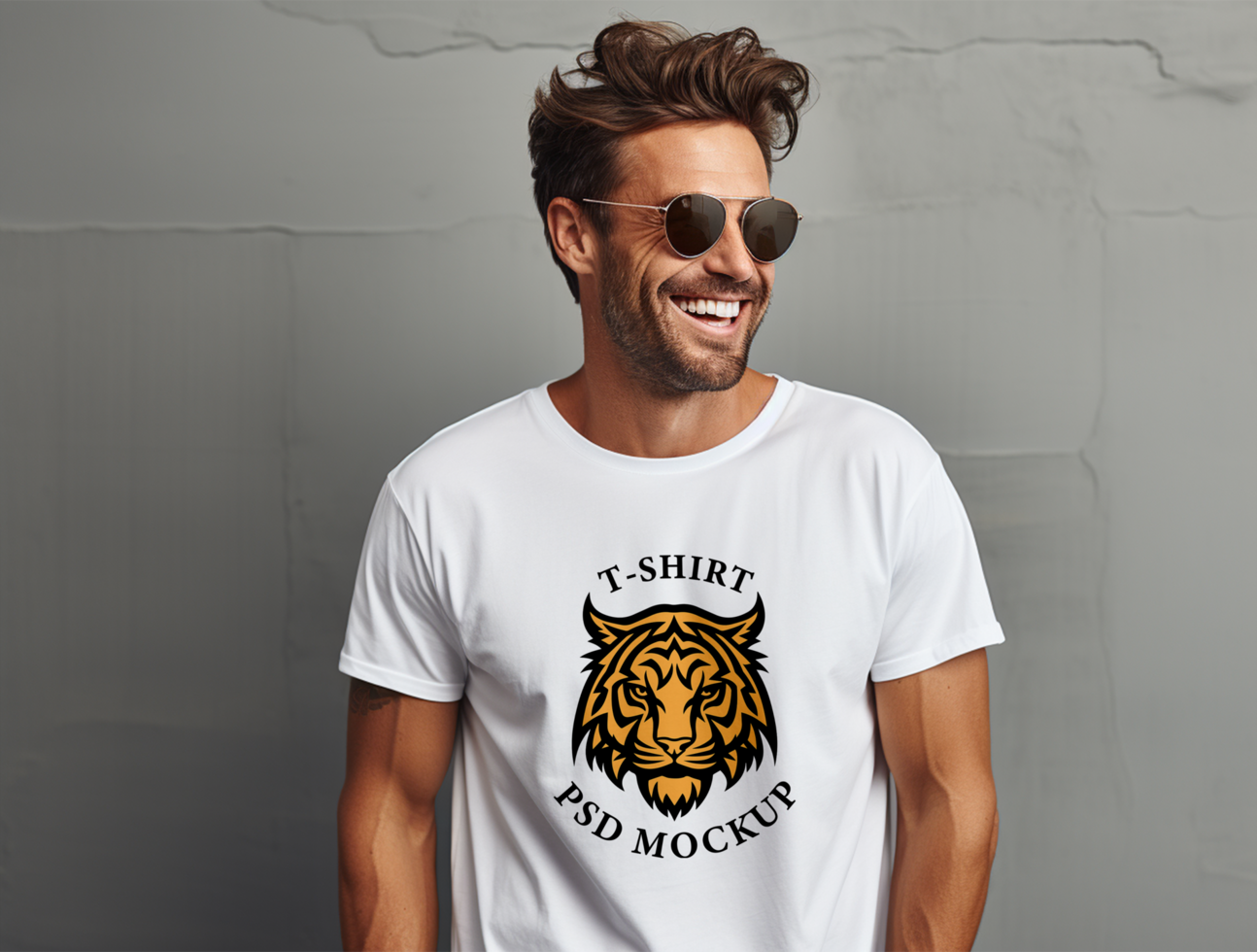 Editable t-shirt mockup PSD template ai generated