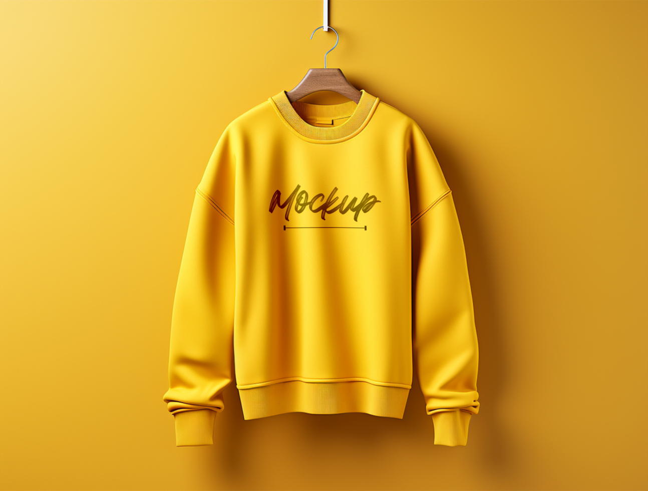 Editable Sweatshirt mockup design PSD template ai generated