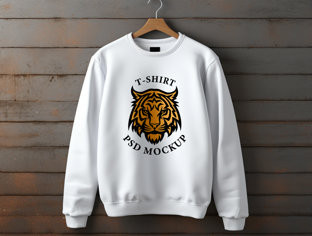Editable Sweatshirt mockup design PSD template ai generated