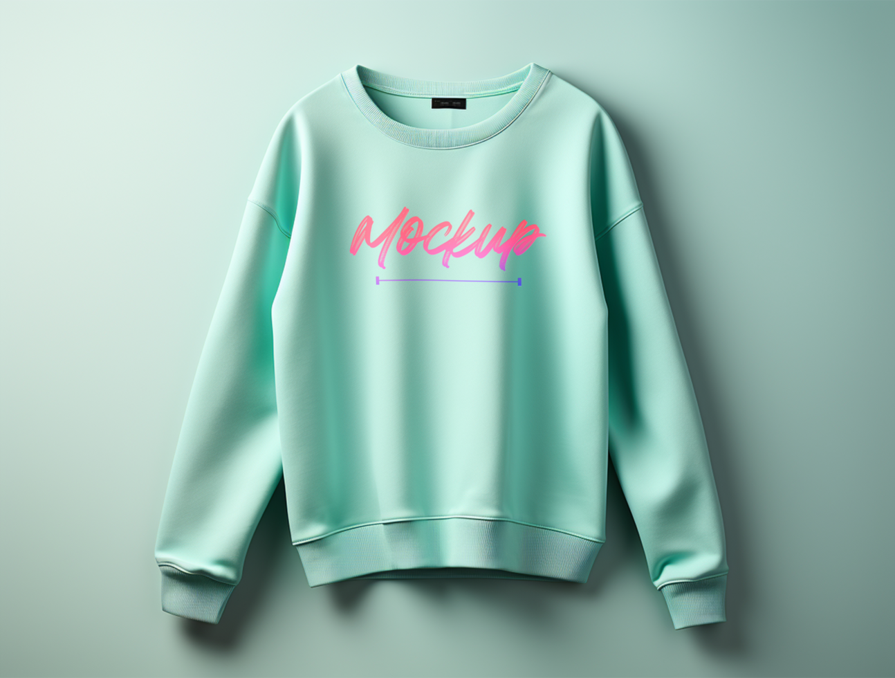 Editable Sweatshirt mockup design PSD template ai generated
