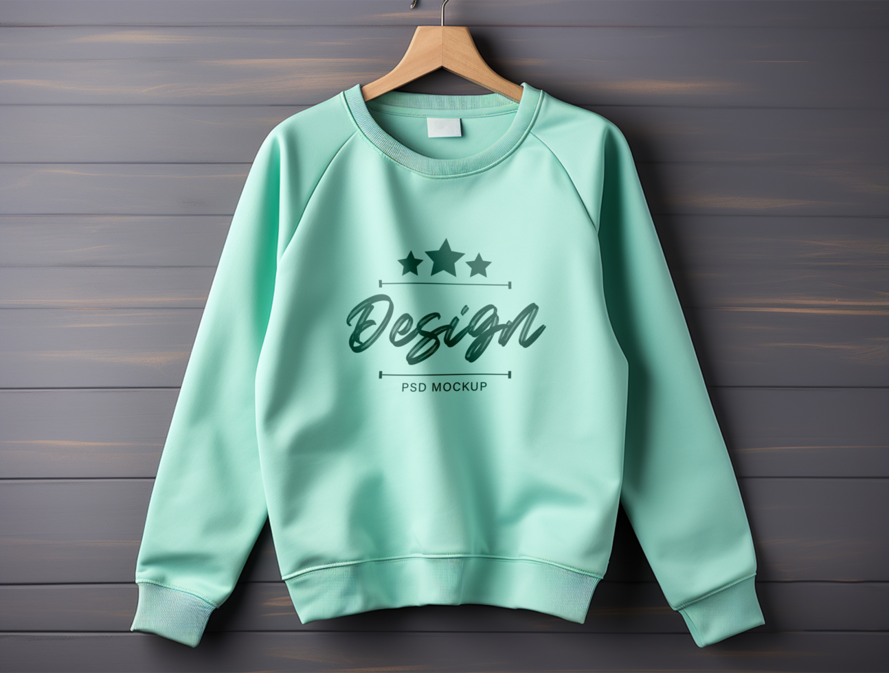 Editable Sweatshirt mockup design PSD template ai generated