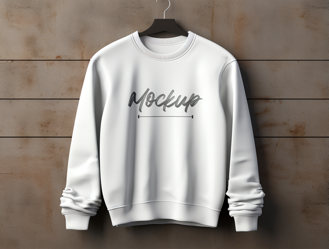 Editable Sweatshirt mockup design PSD template ai generated