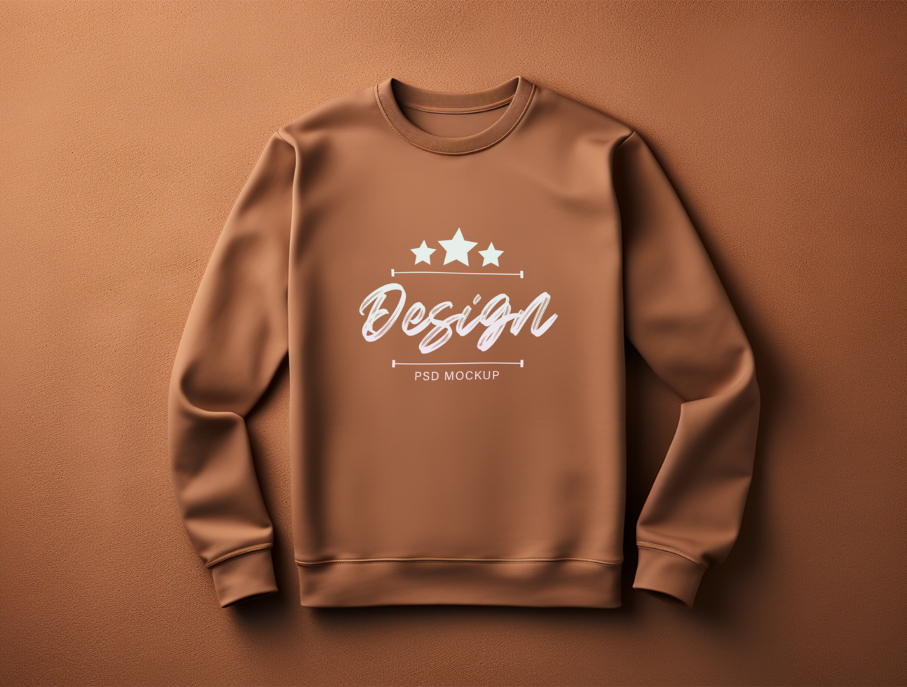Editable Sweatshirt mockup design PSD template ai generated