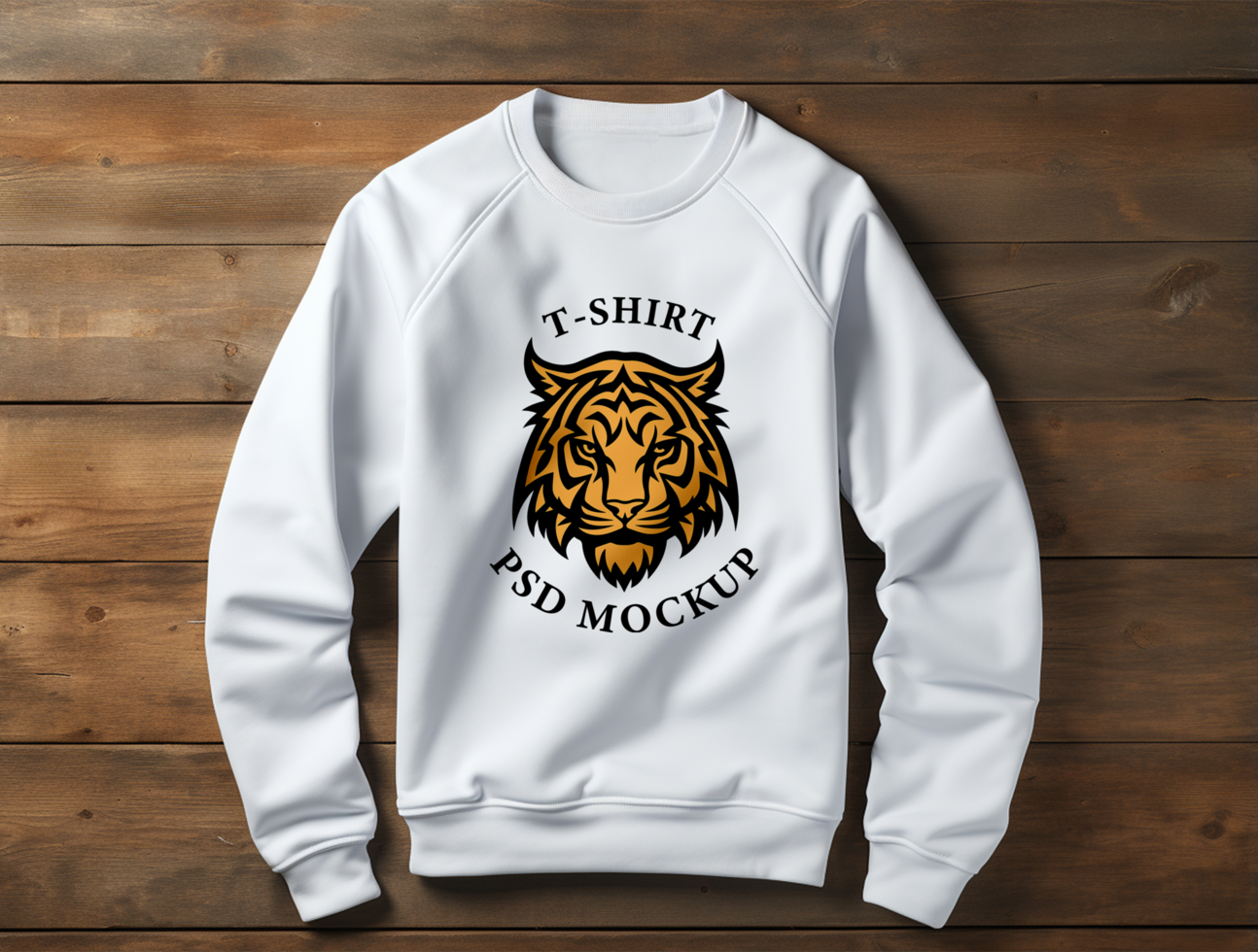 Editable Sweatshirt mockup design PSD template ai generated