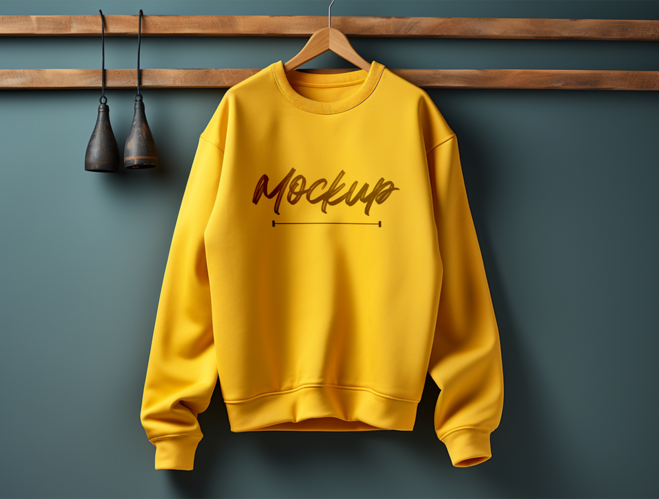 Editable Sweatshirt mockup design PSD template ai generated