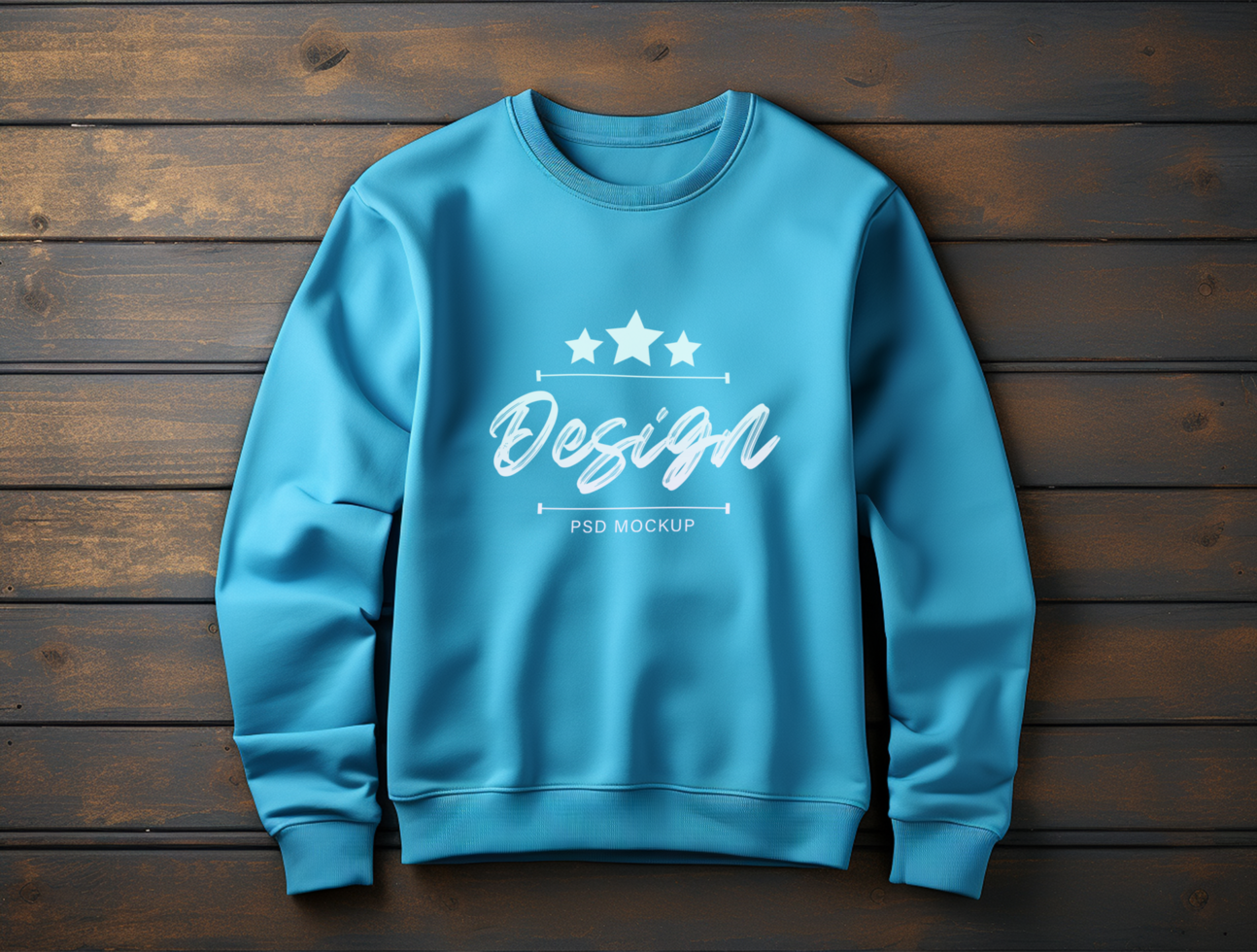 Editable Sweatshirt mockup design PSD template ai generated