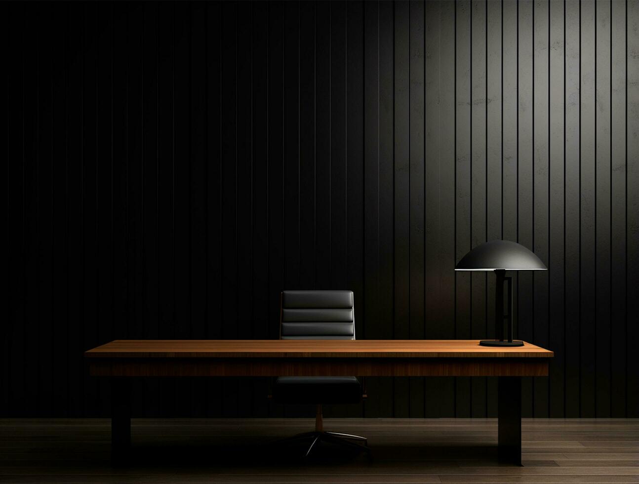 Empty modern interior office wall background front view Ai generated photo