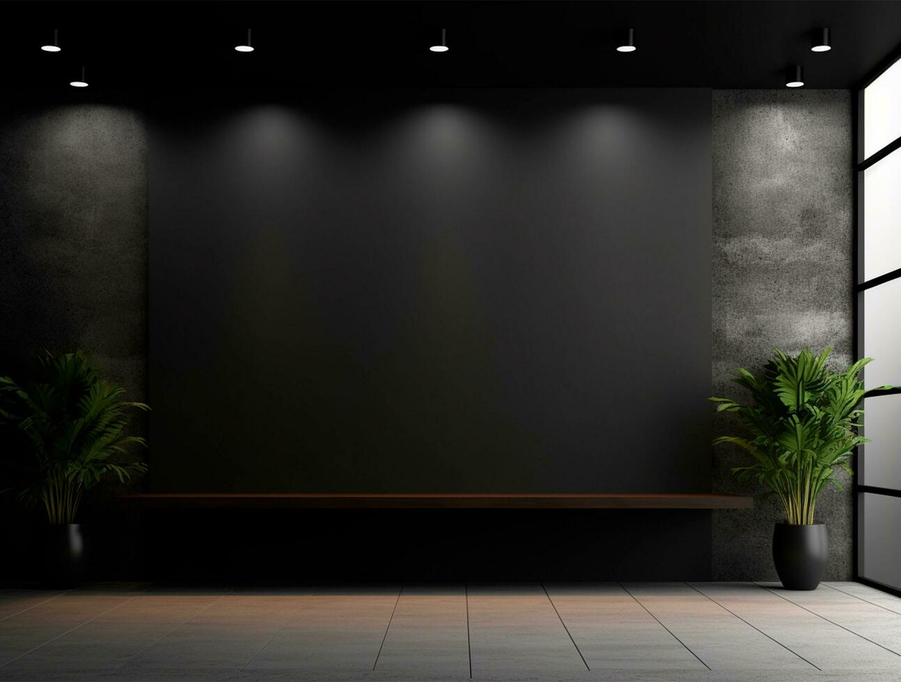 Luxury office wall background for logo mockup Ai generated photo