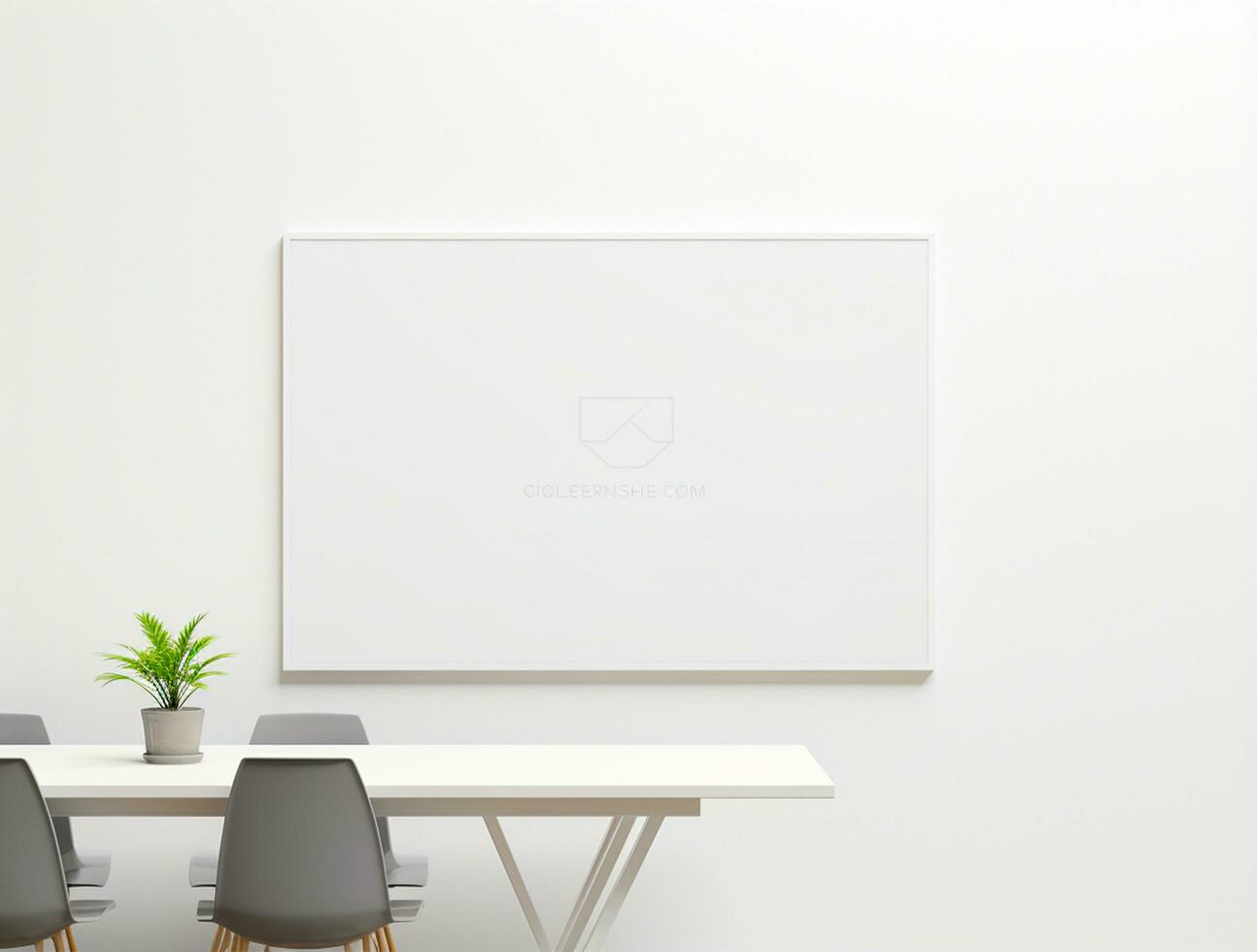 Luxury office wall background for logo mockup Ai generated photo