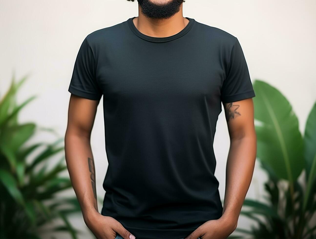 Professional blank white tshirt ai generated photo