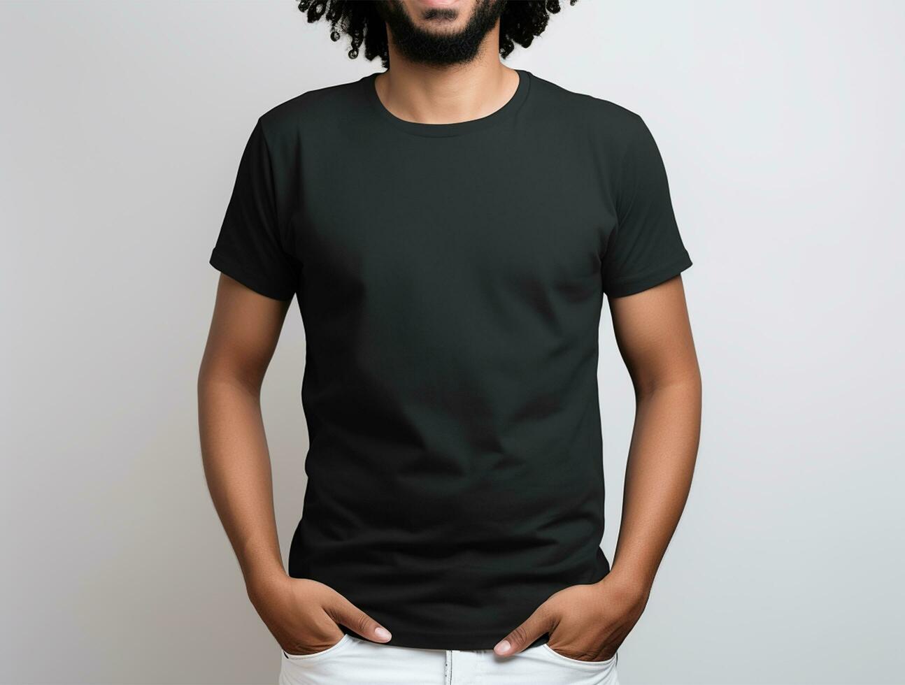 Professional blank white tshirt ai generated photo