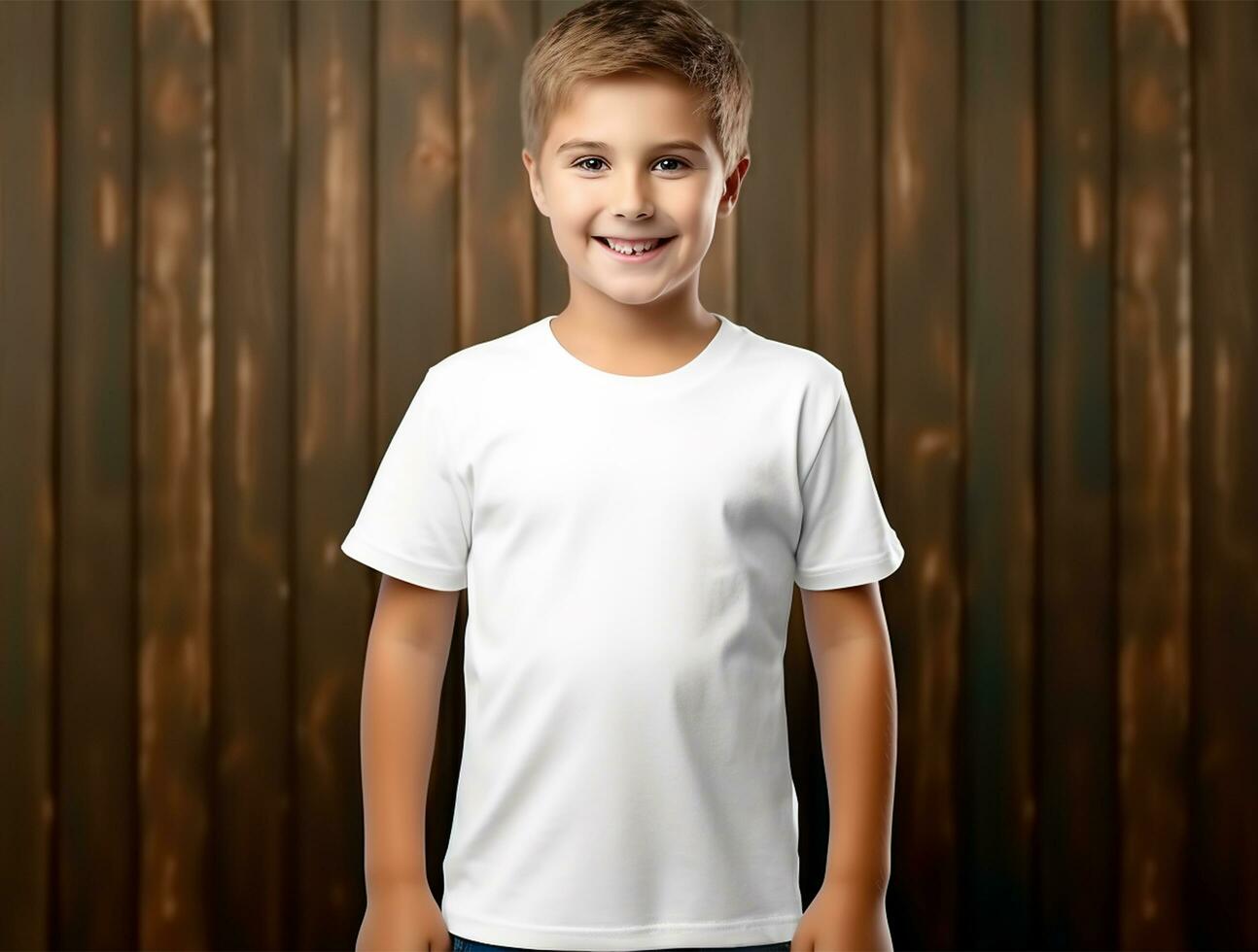 Professional blank white tshirt ai generated photo