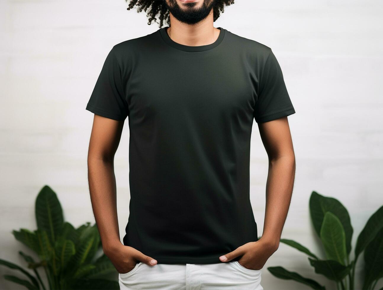 Professional blank tshirt for mockup ai generated photo