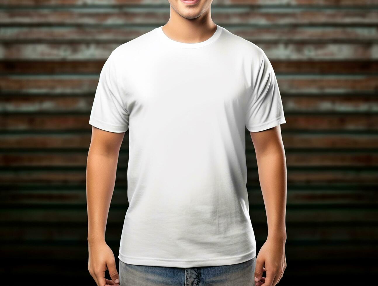 profesional blanco camiseta para Bosquejo ai generado foto