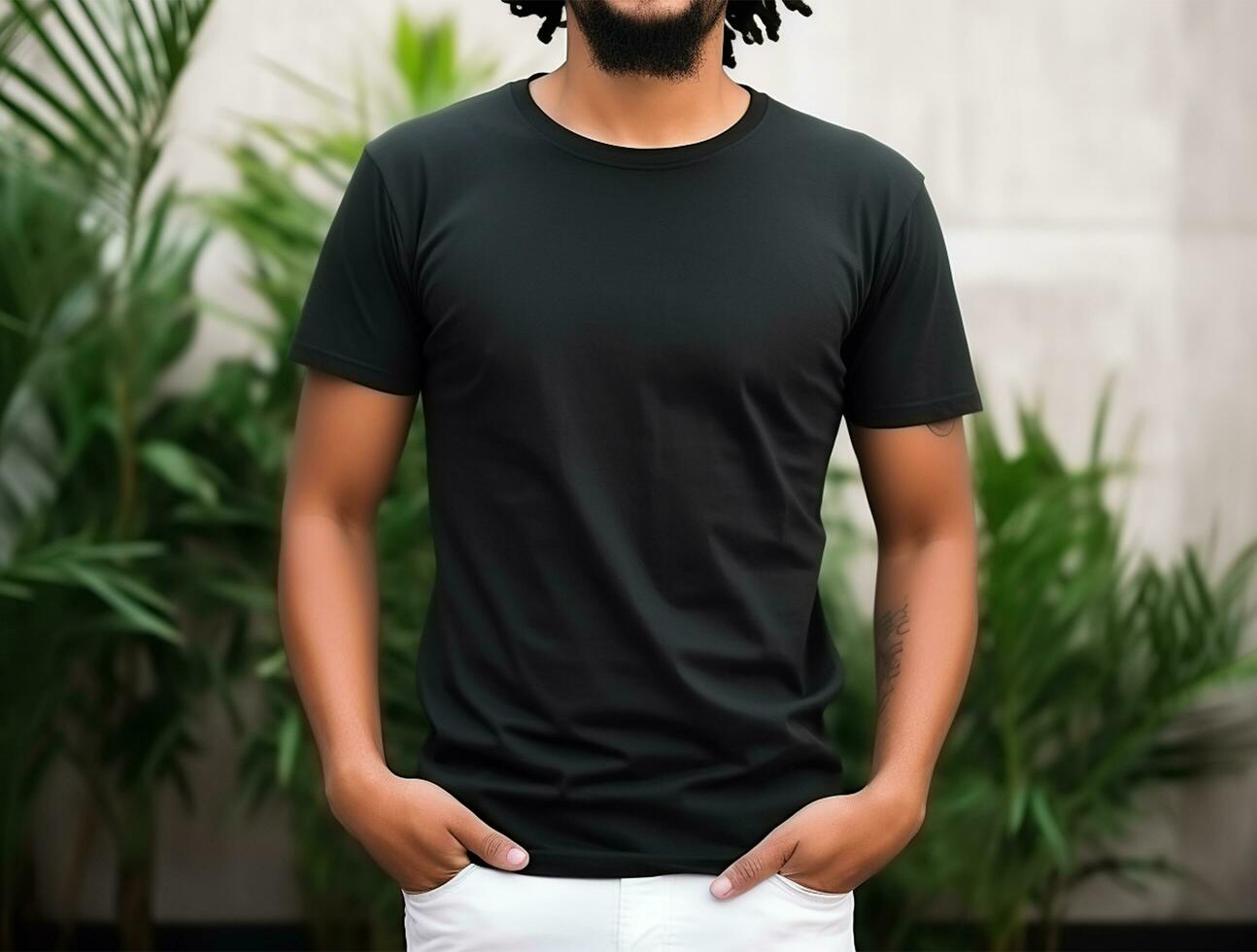 Professional blank tshirt for mockup ai generated photo