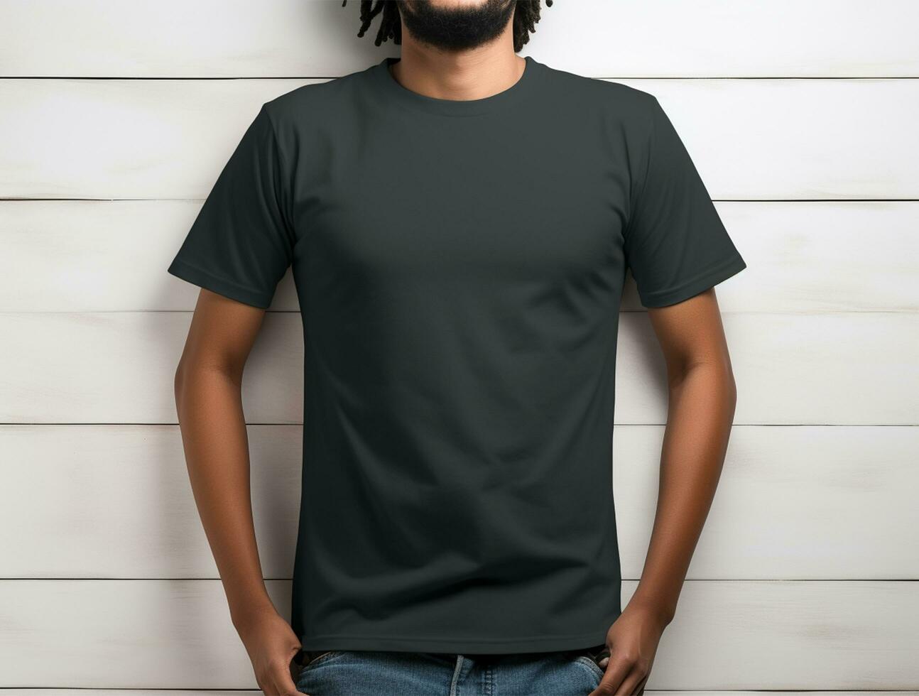 Professional blank t-shirt for mockup ai generated photo