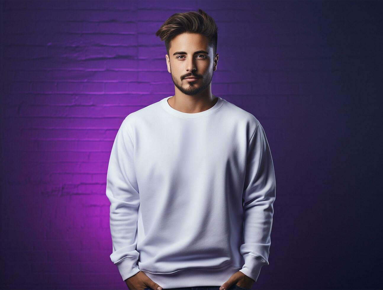 Professional blank t-shirt for mockup ai generated photo