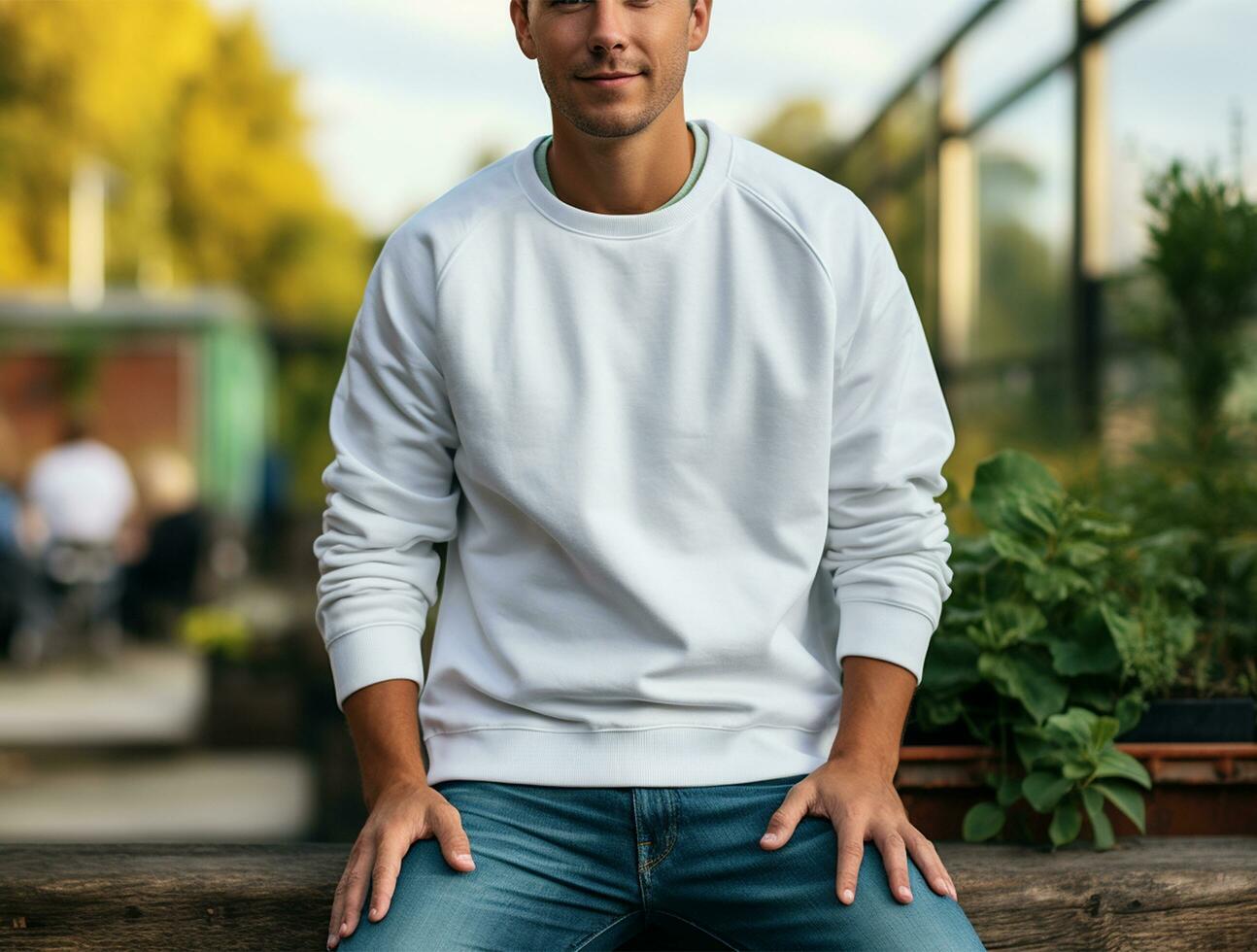 profesional blanco camiseta para Bosquejo ai generado foto