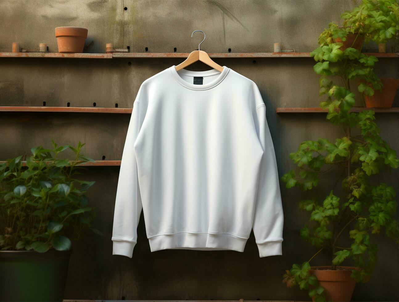 Blank sweatshirt for mockup ai generated photo