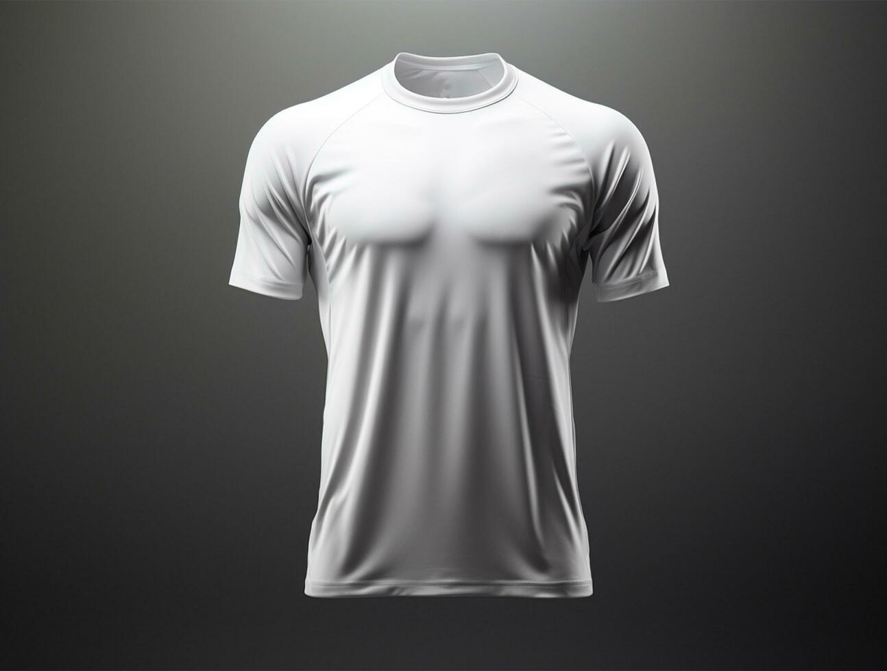 Professional white blank tshirt ai generated photo