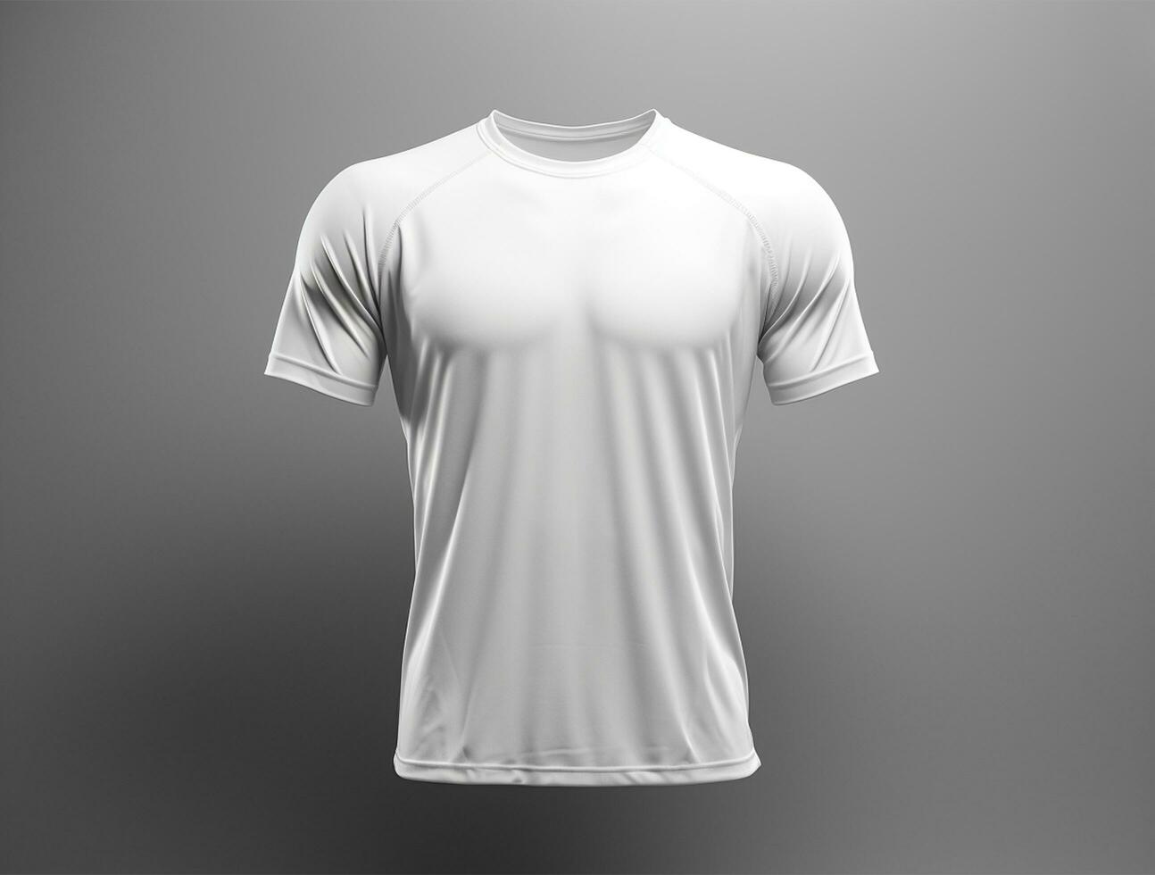 Professional white blank tshirt ai generated photo