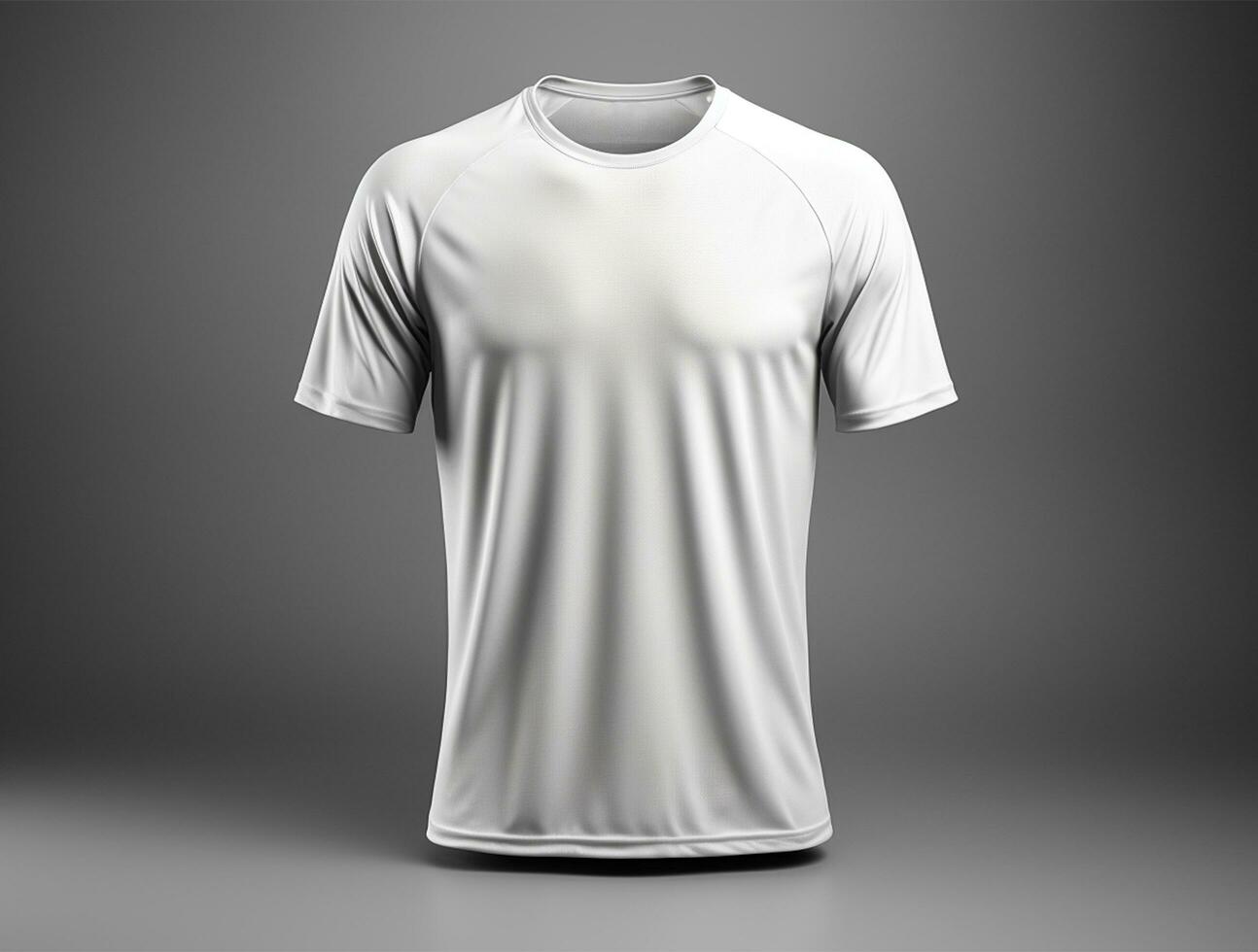 Professional white blank tshirt ai generated photo