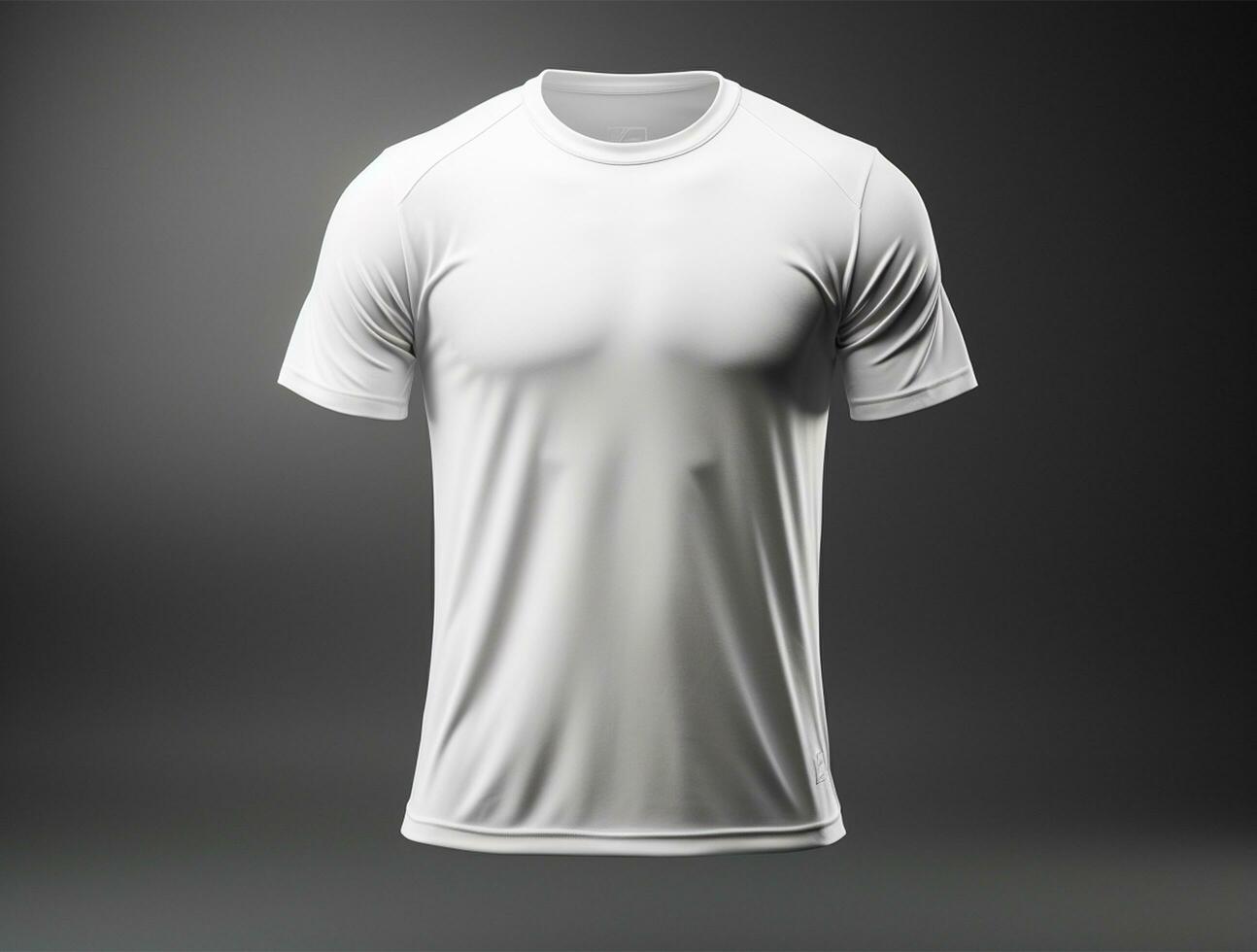 Professional white blank tshirt ai generated photo