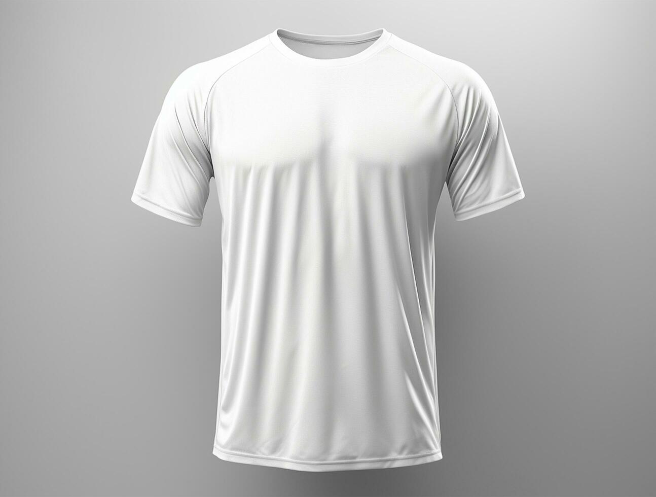 Professional white blank tshirt ai generated photo