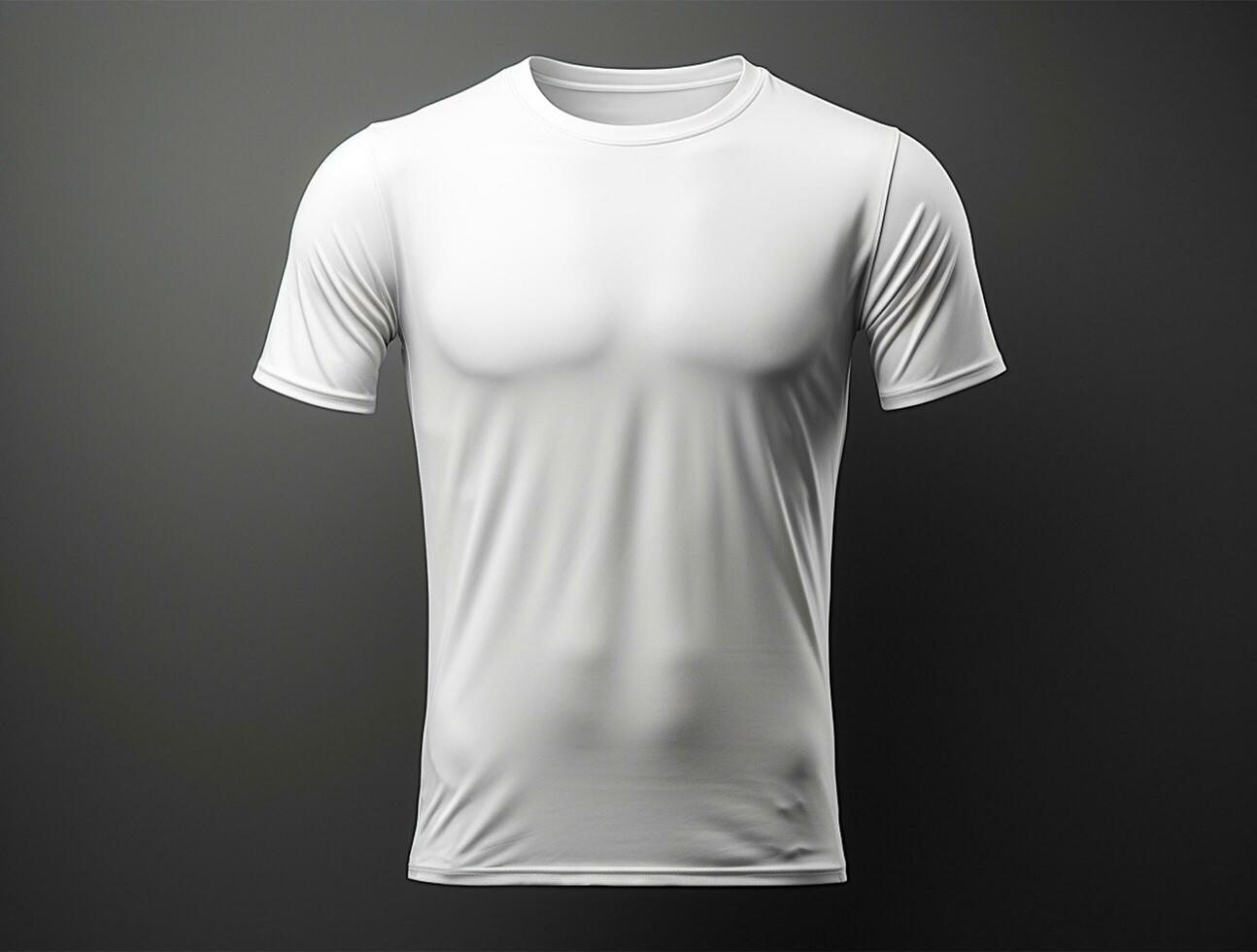 Professional white blank tshirt ai generated photo