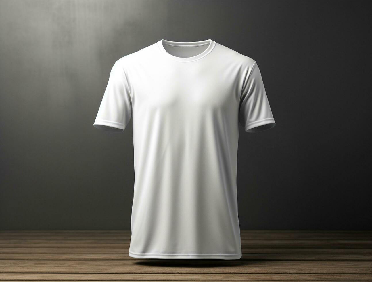 Professional white blank tshirt ai generated photo