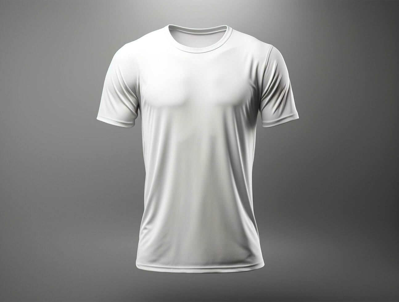 Professional white blank tshirt ai generated photo