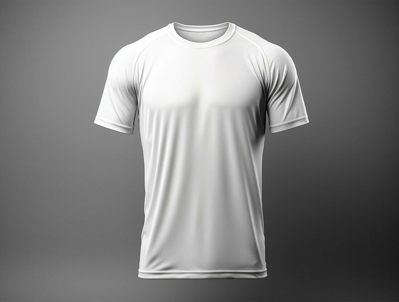 Professional white blank tshirt ai generated photo