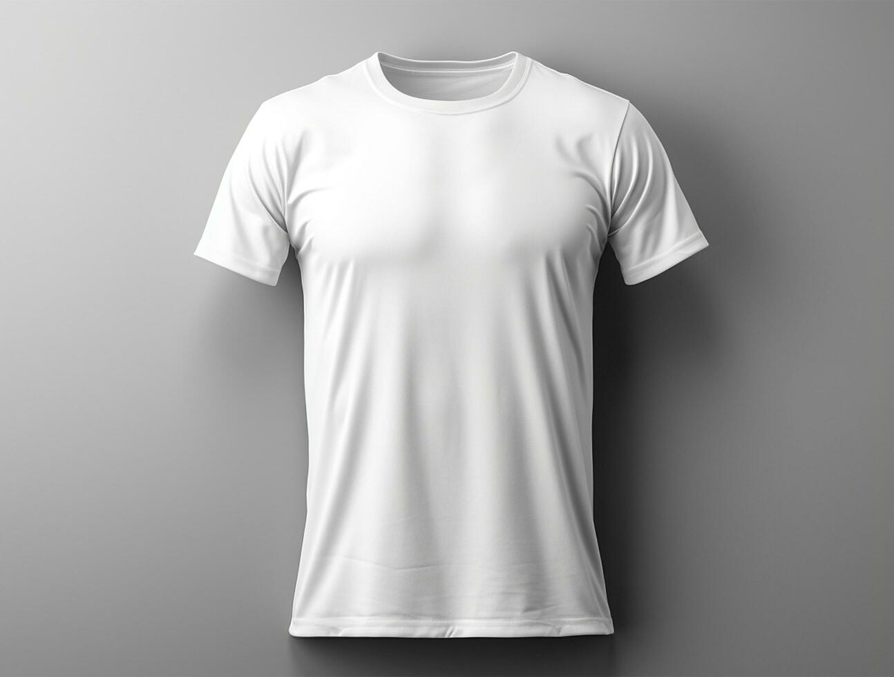 Professional white blank tshirt ai generated photo