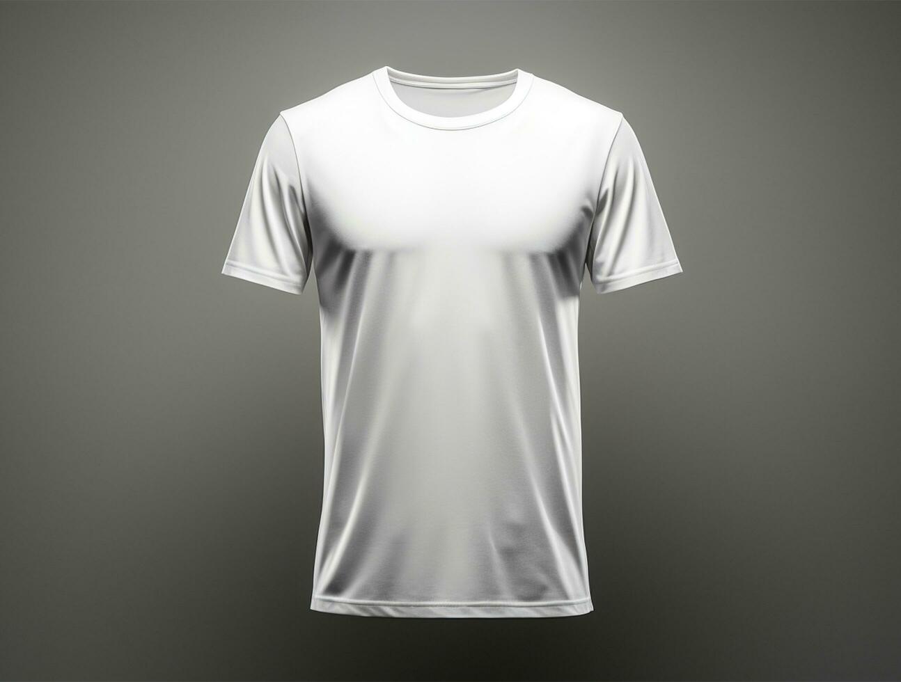 Professional white blank tshirt ai generated photo