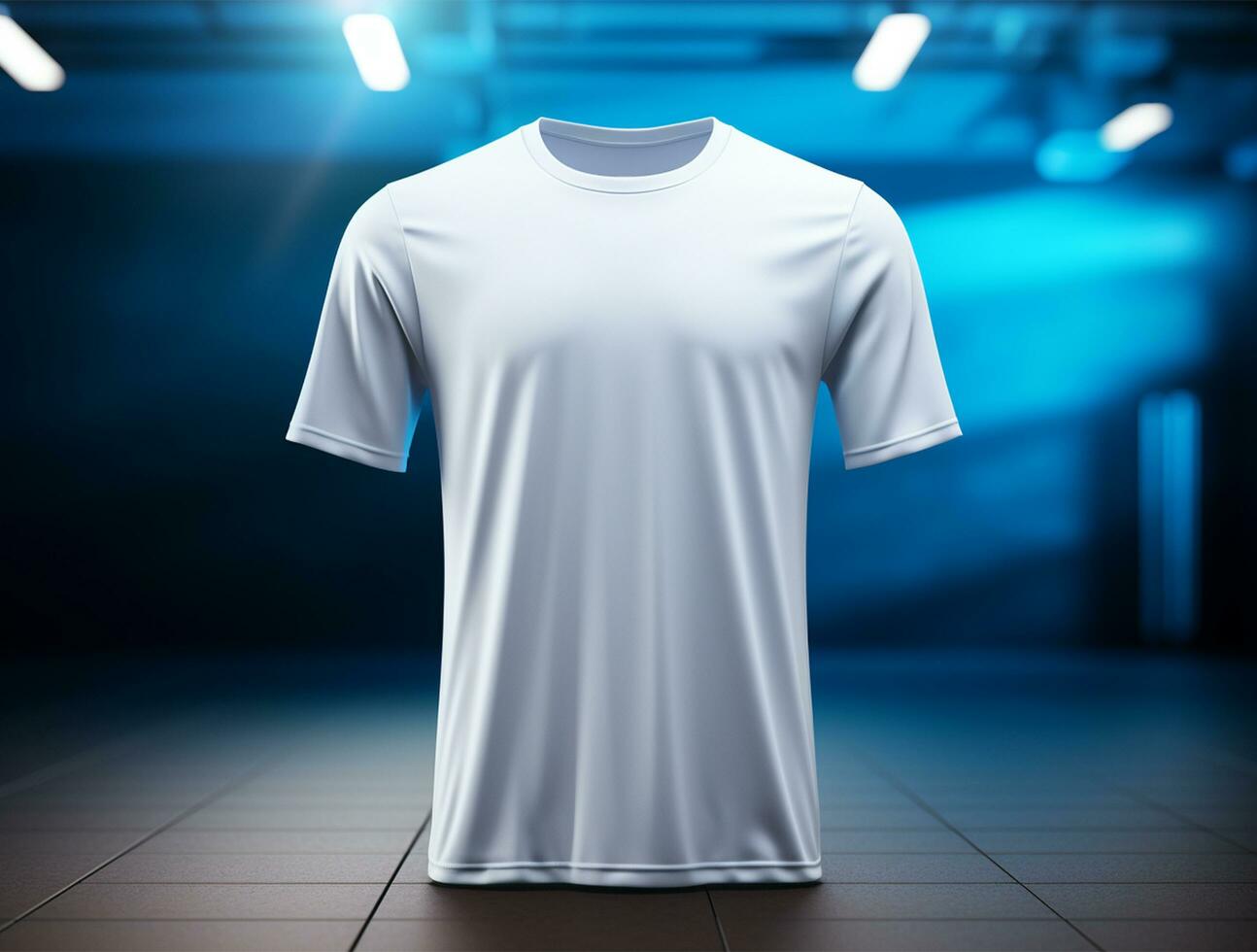 Professional white blank tshirt ai generated photo