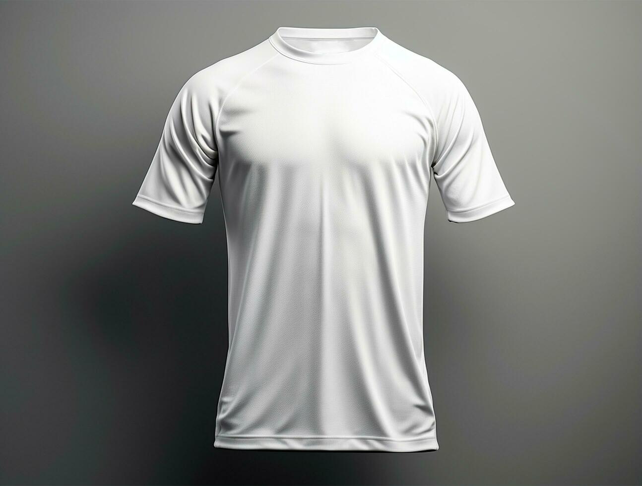 Professional white blank tshirt ai generated photo