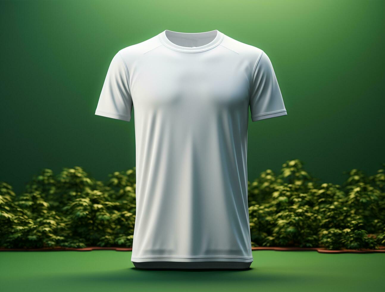 Professional white blank tshirt ai generated photo