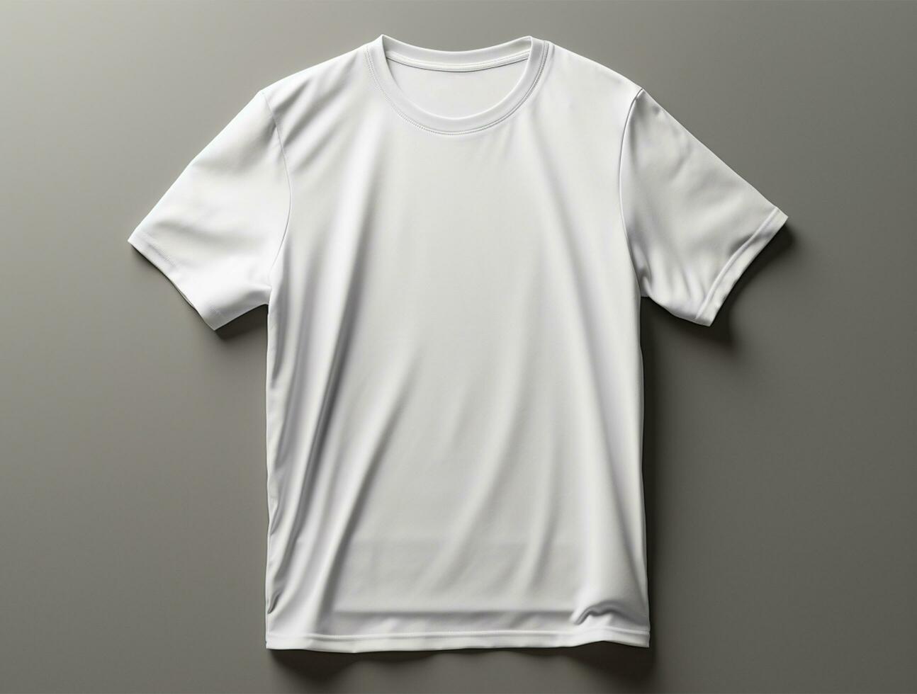 Professional white blank tshirt ai generated photo