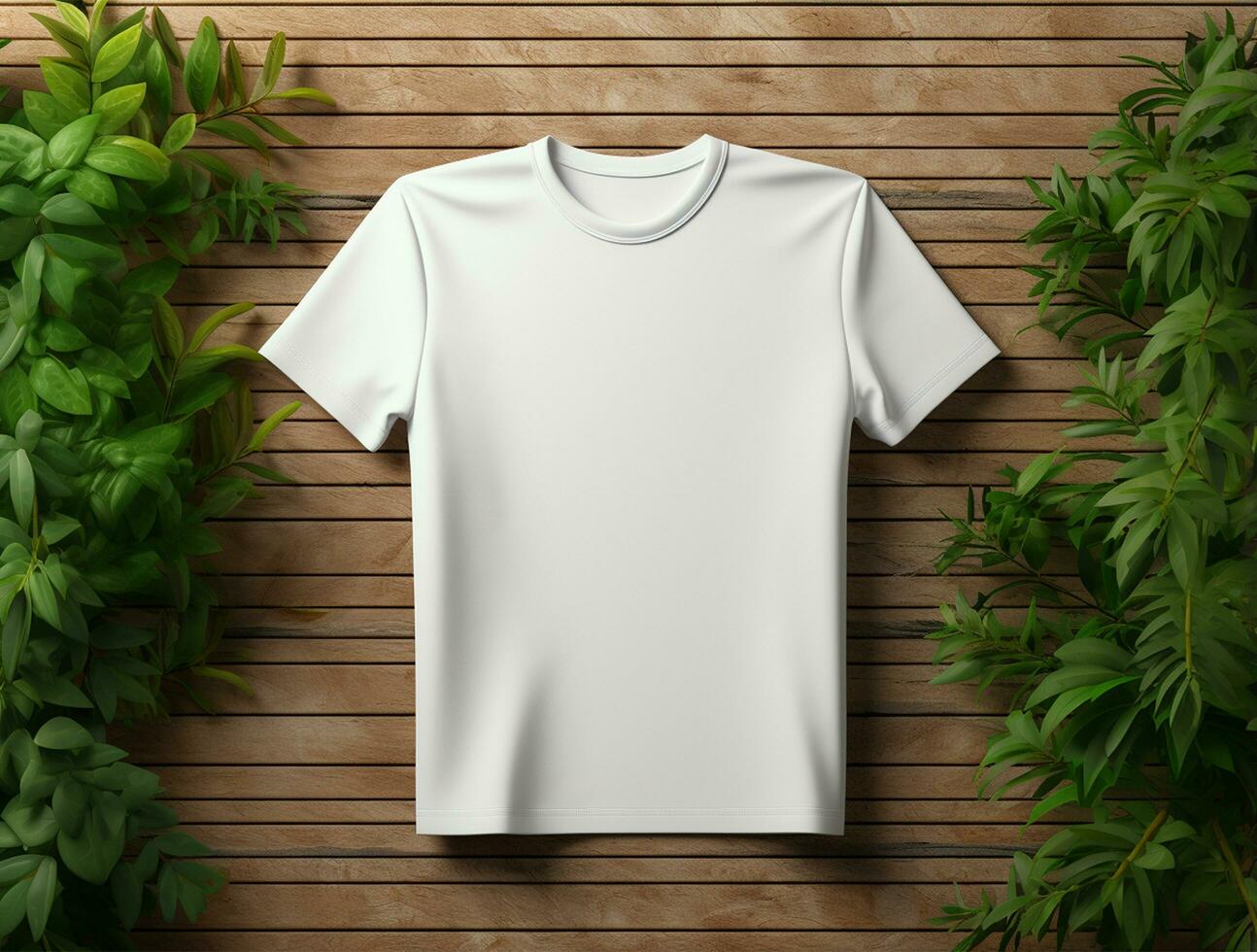 profesional blanco camiseta foto ai generado