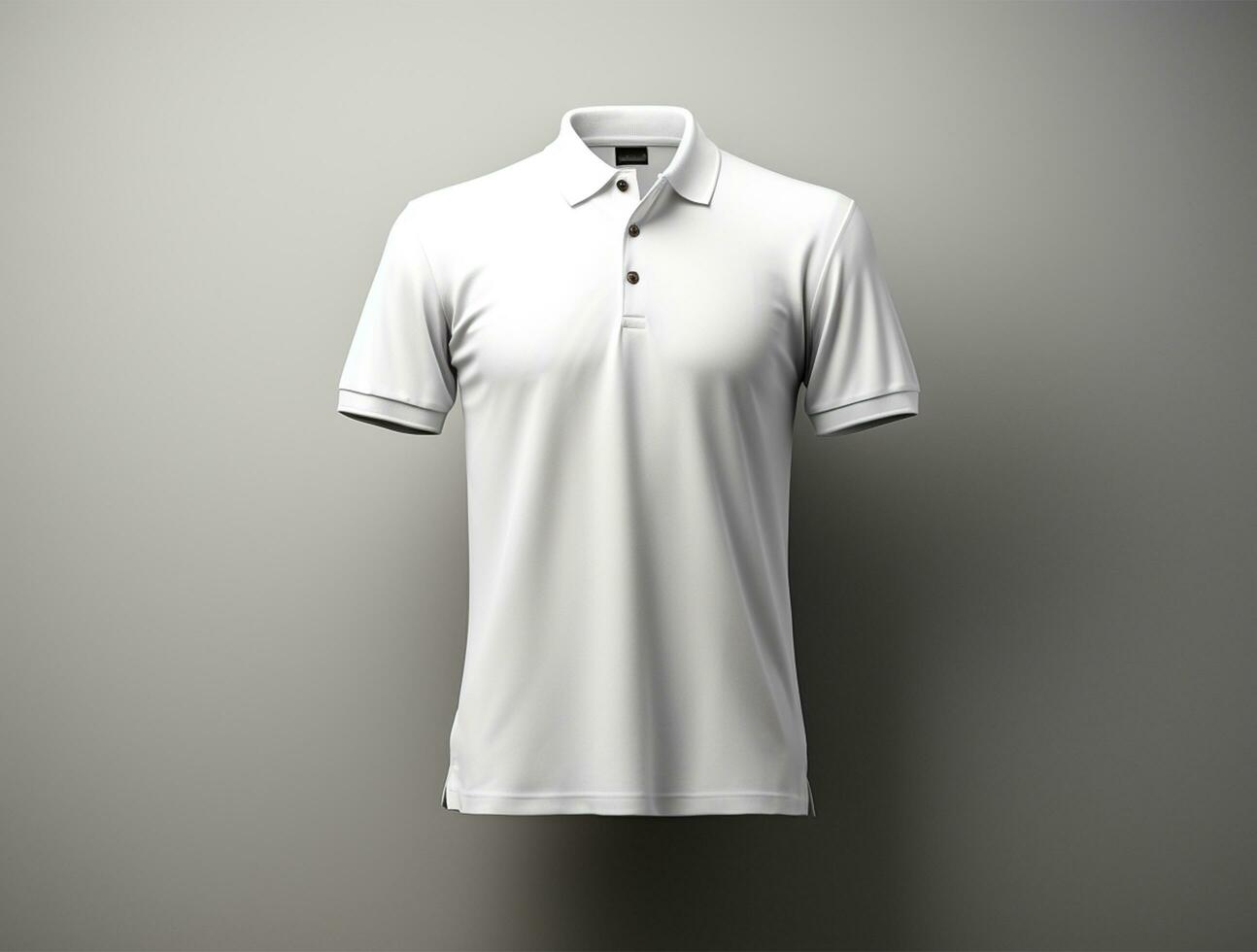 Professional blank 3d polo tshirt ai generated photo