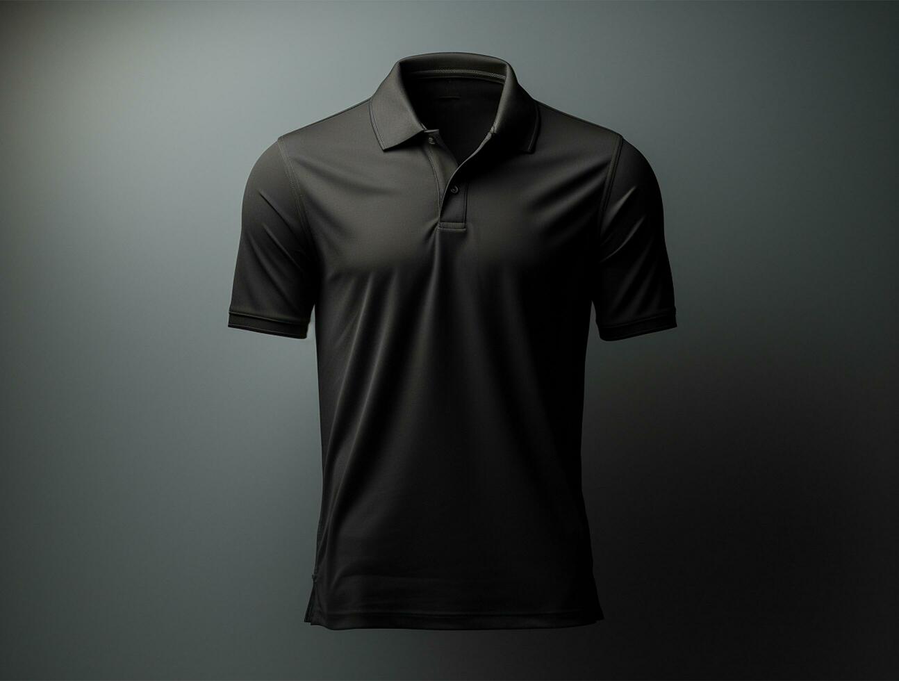 profesional blanco 3d polo camiseta ai generado foto