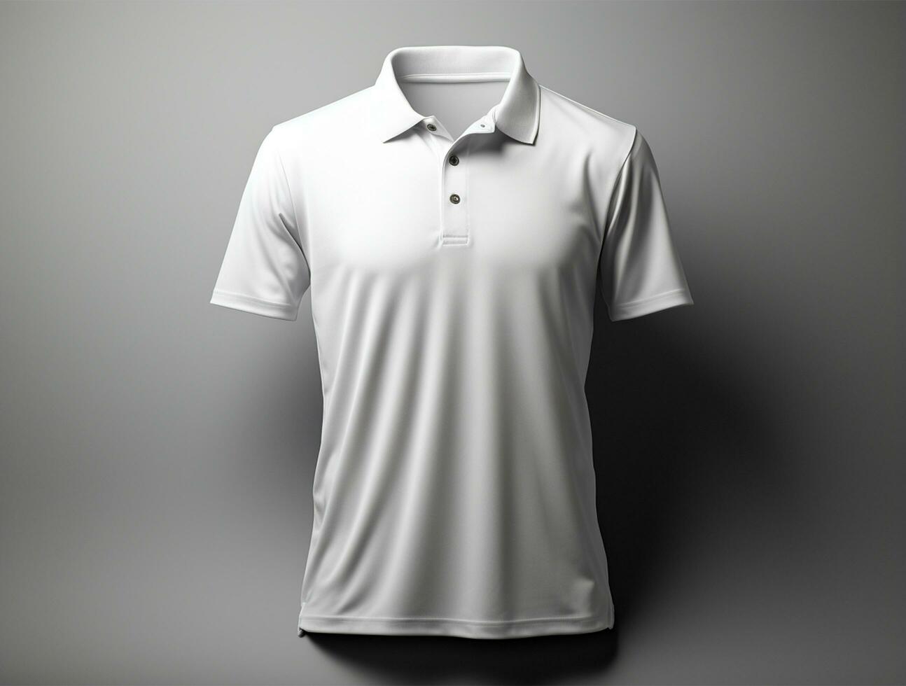 Professional blank 3d polo tshirt ai generated photo