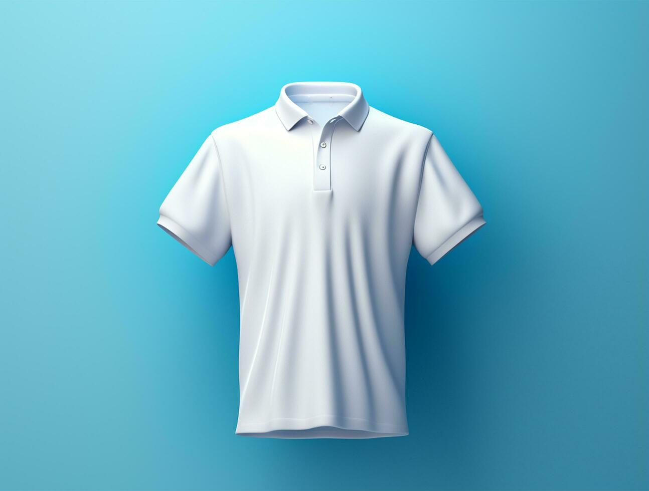 Professional blank 3d polo tshirt ai generated photo