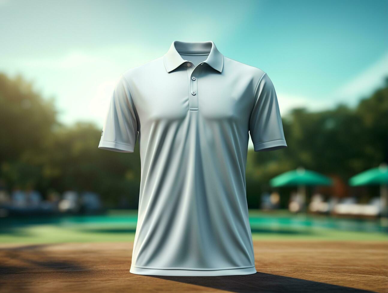 Blank polo tshirt ai generated photo