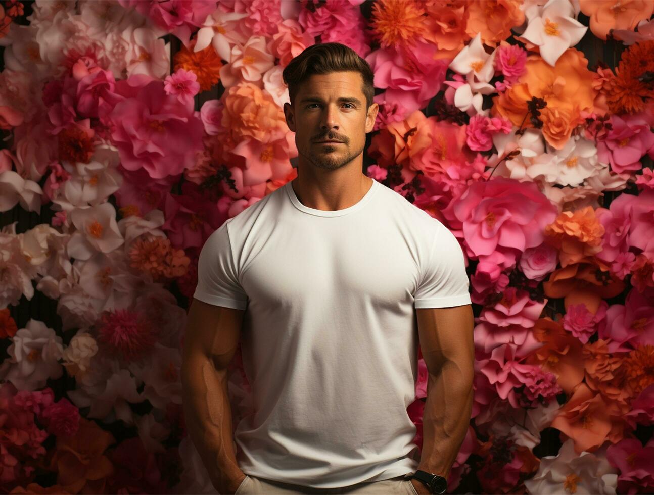 Professional blank polo tshirt ai generated photo