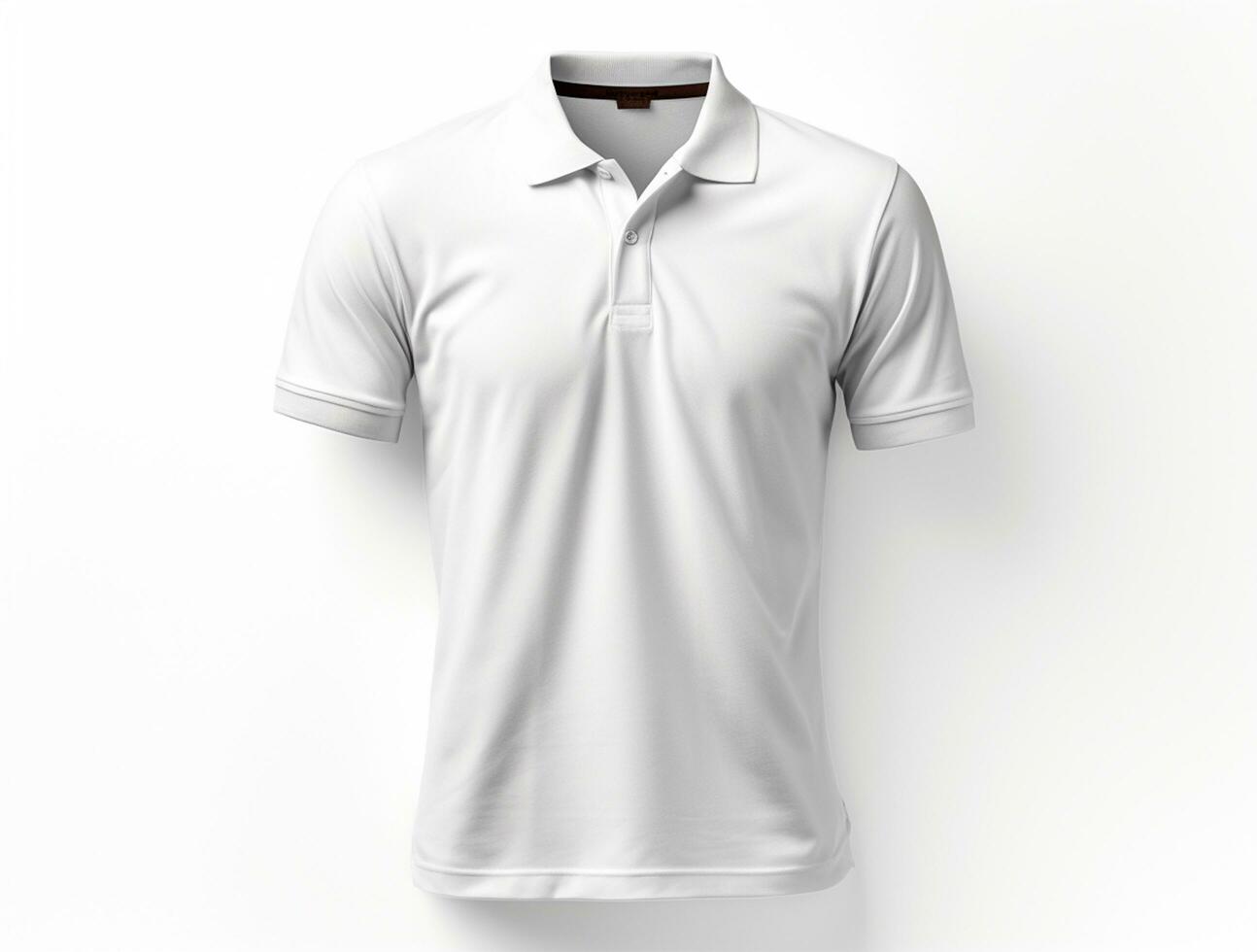 profesional blanco polo camiseta ai generado foto