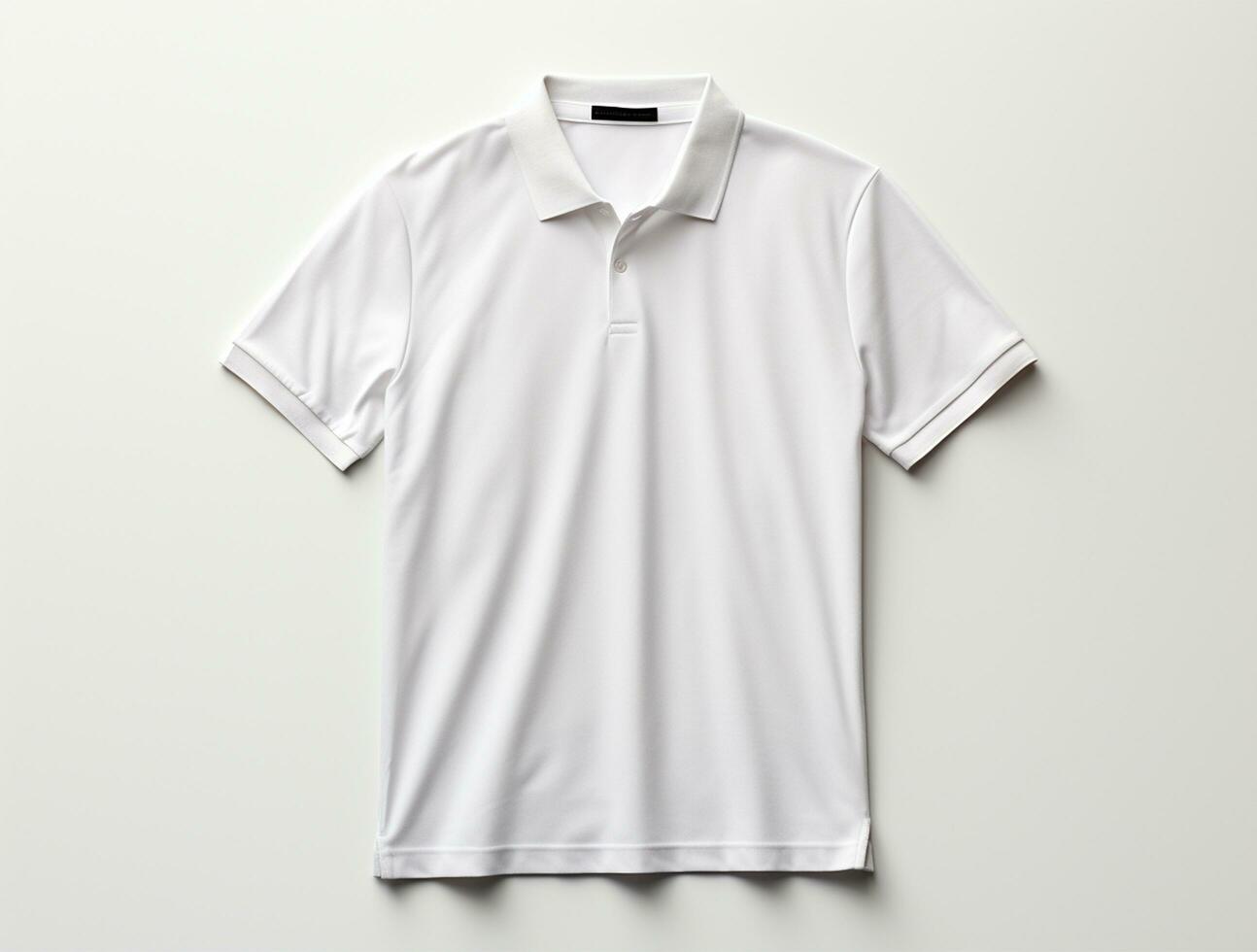 profesional blanco polo camiseta ai generado foto